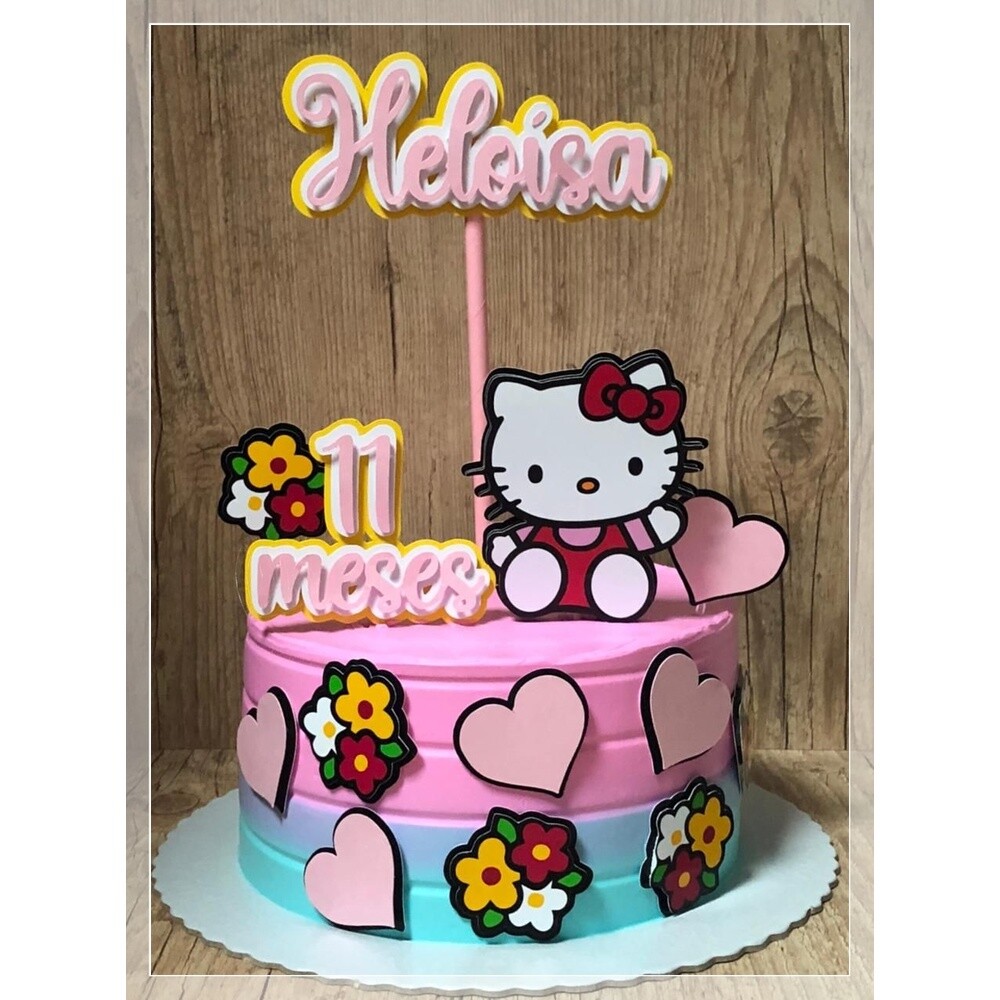 Topo de Bolo Hello Kitty para imprimir 08