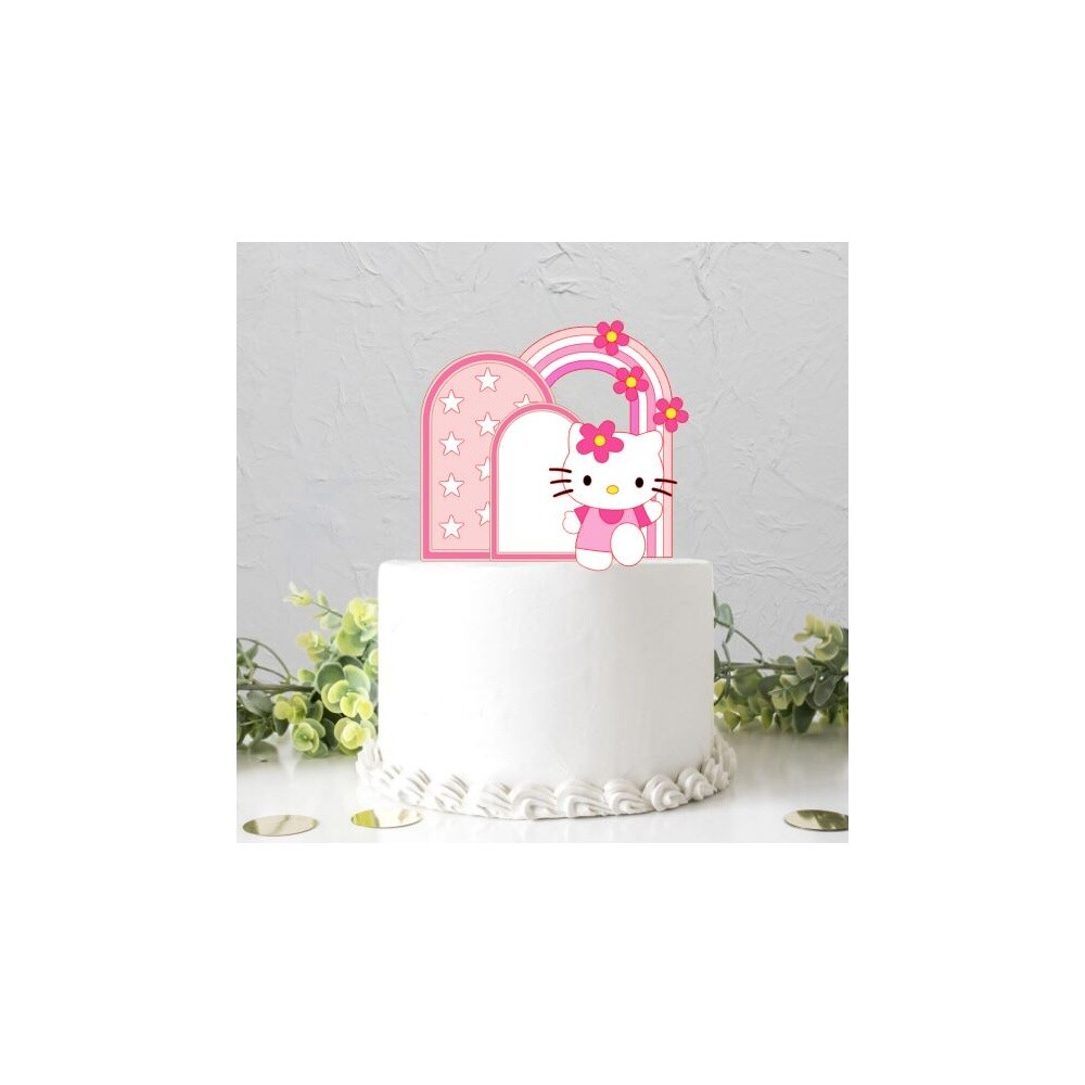 Topo de Bolo Hello Kitty para imprimir 09