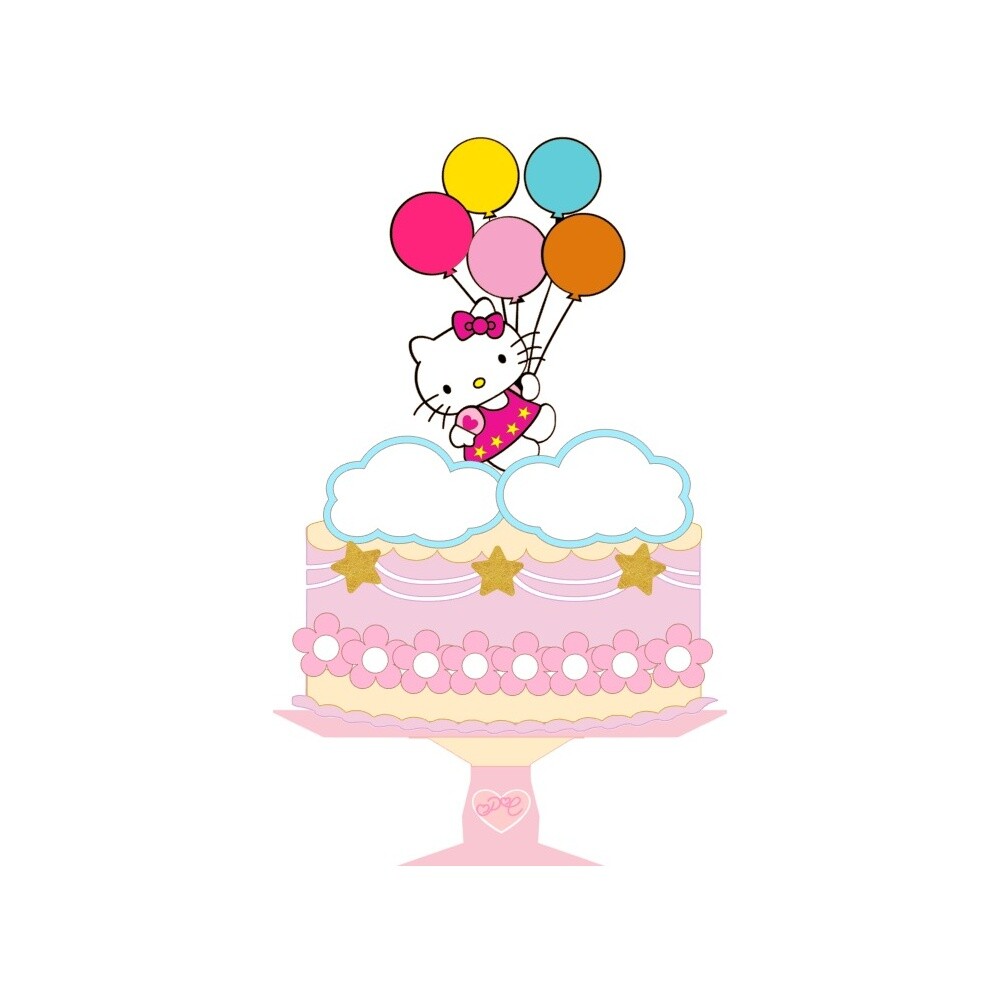 Topo de Bolo Hello Kitty para imprimir 14
