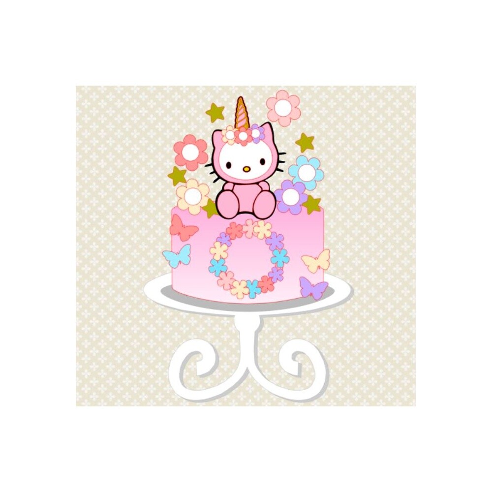 Topo de Bolo Hello Kitty para imprimir 16