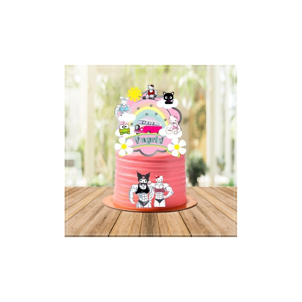 Topo de Bolo Hello Kitty para imprimir 17