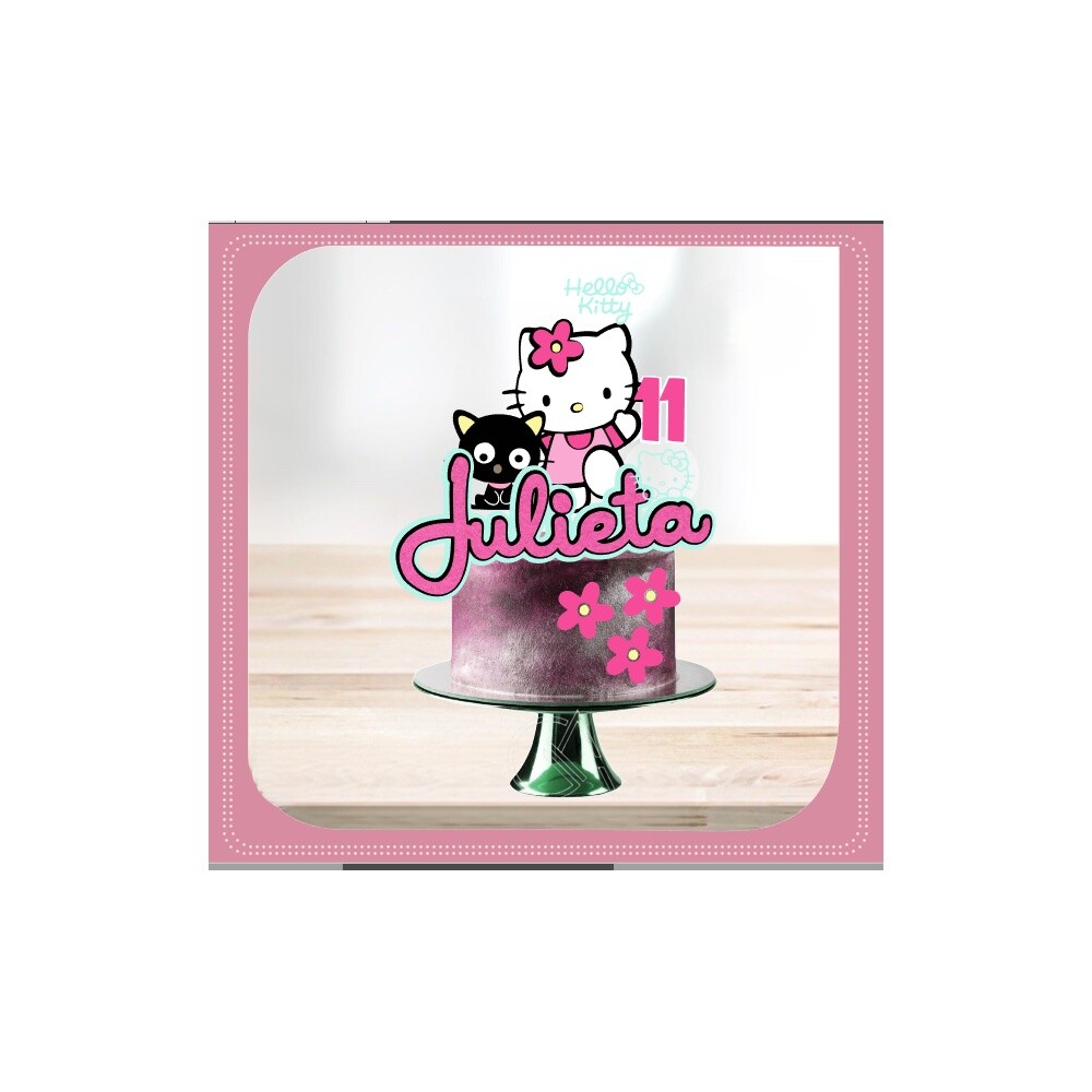 Topo de Bolo Hello Kitty para imprimir 25