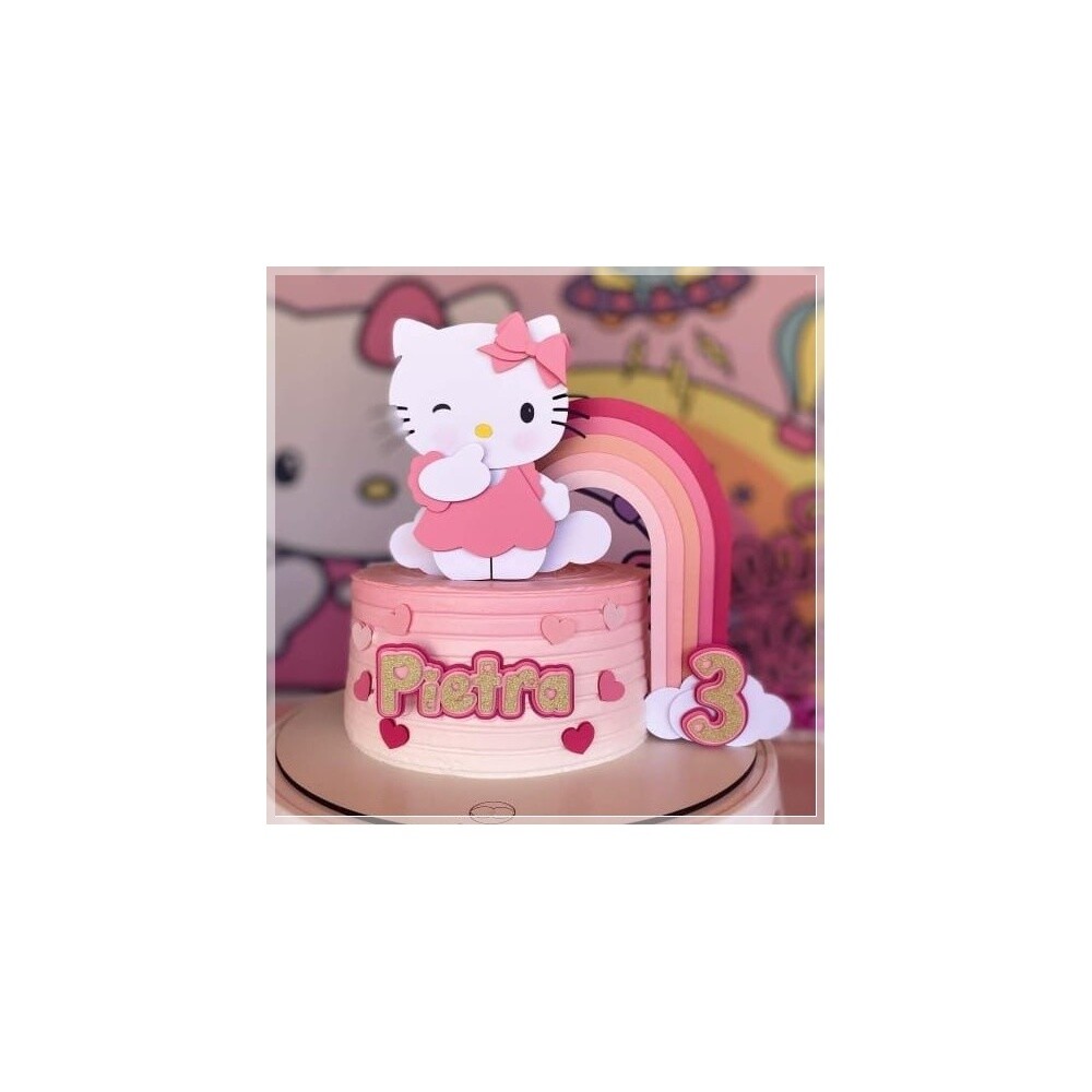 Topo de Bolo Hello Kitty para imprimir 31