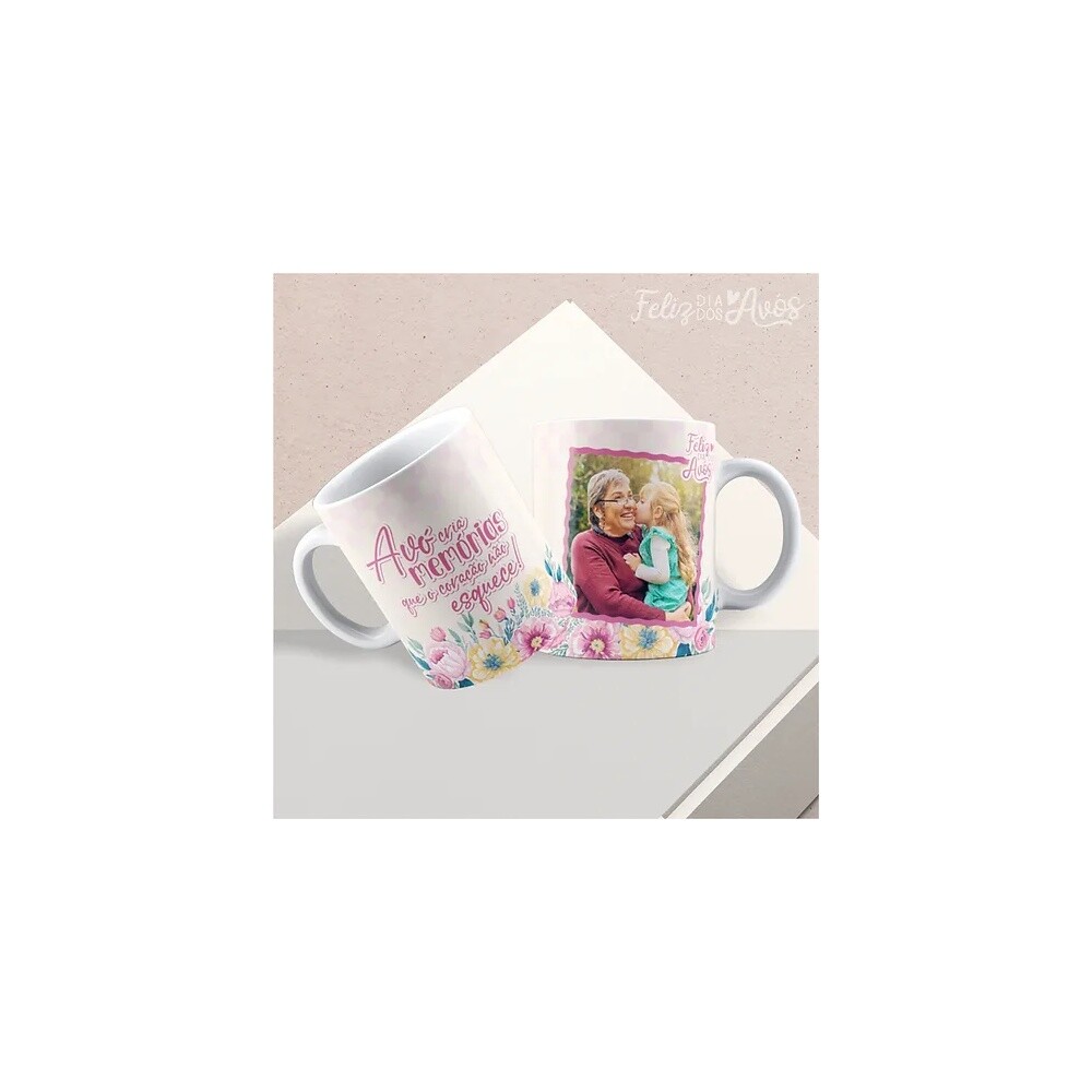 Vintage - Kit 1 Caneca Avós 2023 Com Foto
