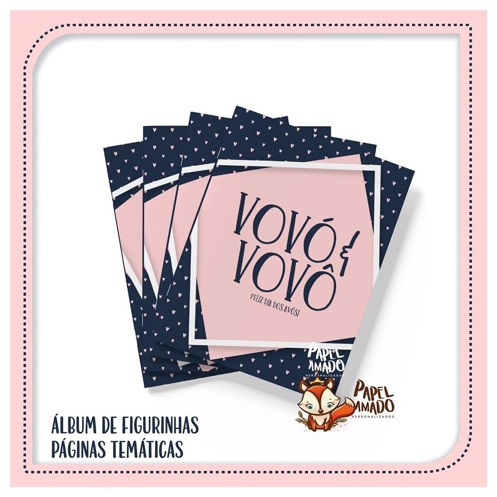 ÁLBUM DE FIGURINHAS VOVÓ E VOVÔ
