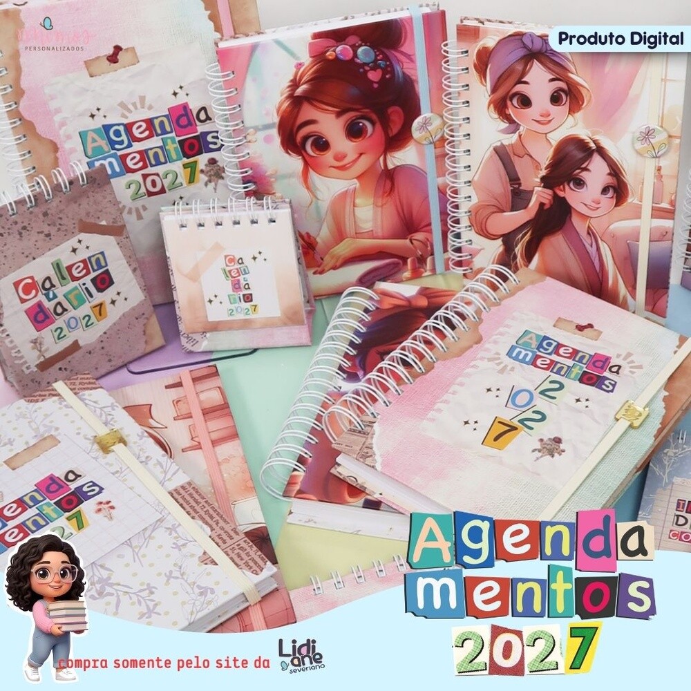 Kit Digital coleção agendamentos 2027 - lidi