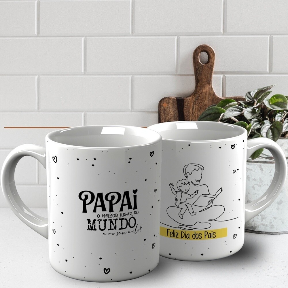 Arte para Canecas Dia dos pais  Minimalista