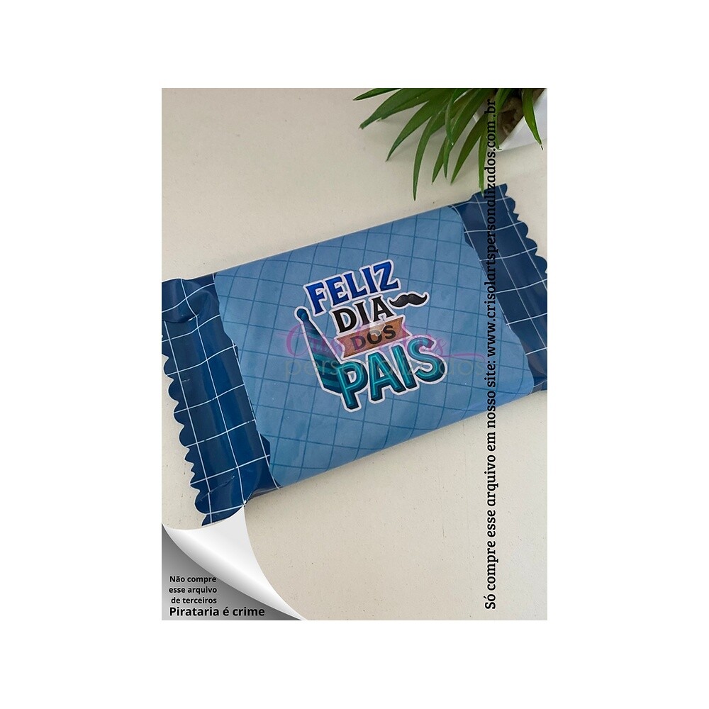 Adesivo para Kit Kat Dia dos Pais