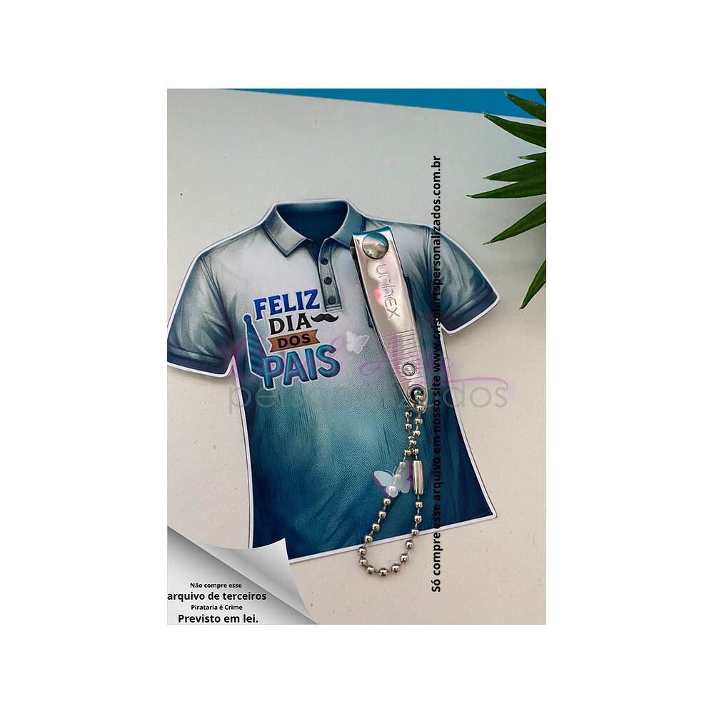 Card cortador de unha Camisa Dia dos Pais