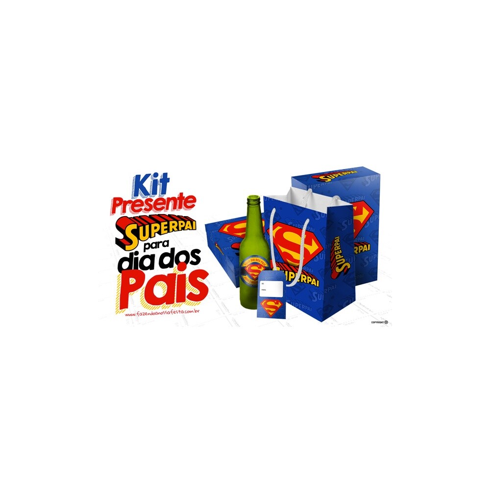 SACOLA,CAIXA E ROTULO Super Pai