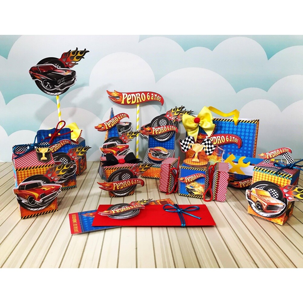 Arquivo de Corte 2 - Hotwheels - Lina Criativa