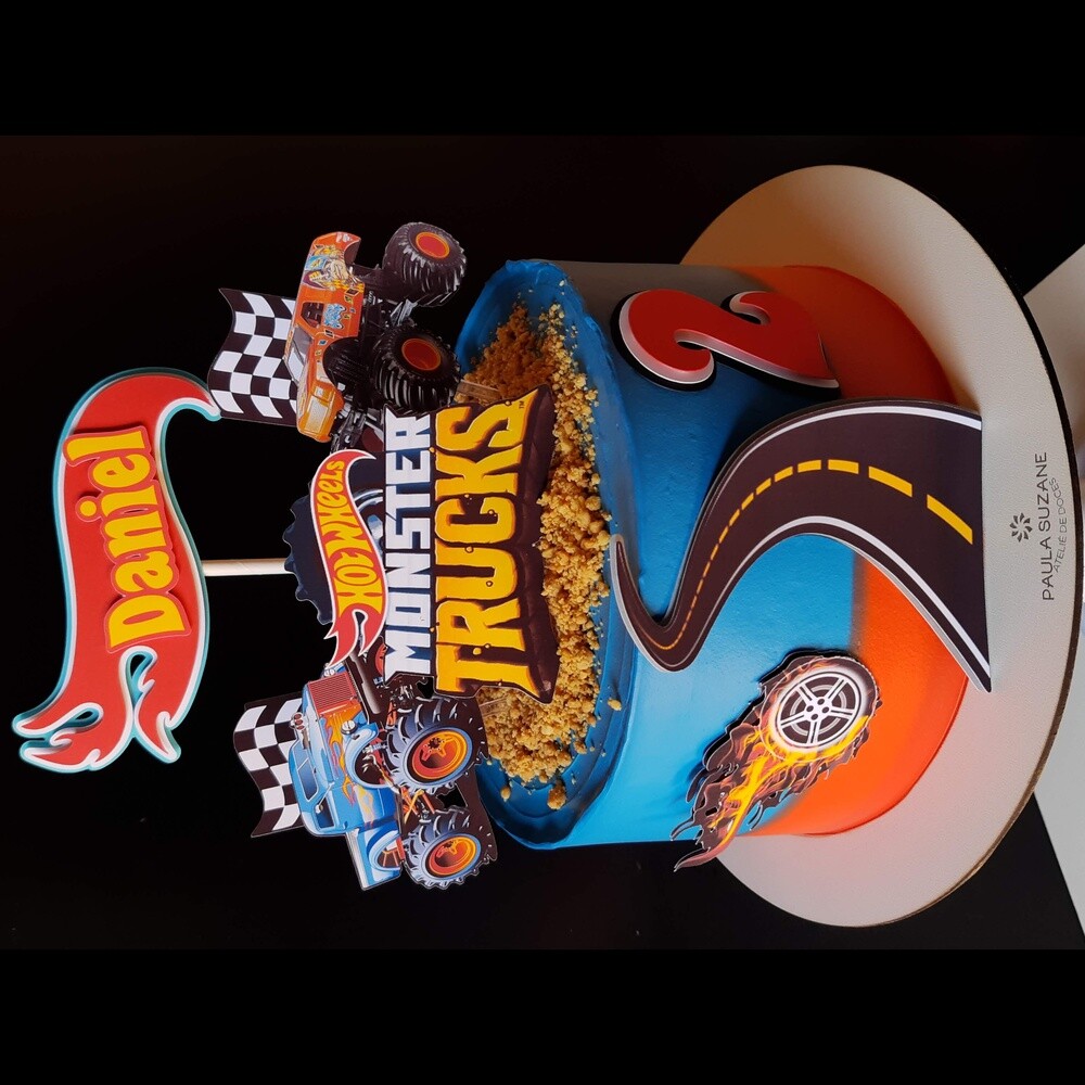 Topo de Bolo Hot Wheels para imprimir 04