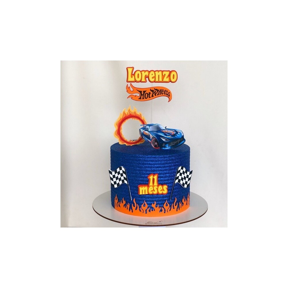 Topo de Bolo Hot Wheels para imprimir 14