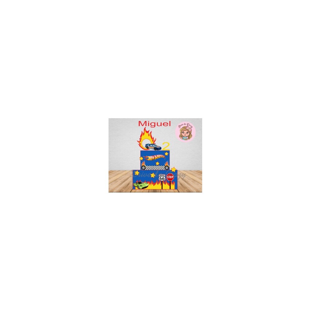 Topo de Bolo Hot Wheels para imprimir 16