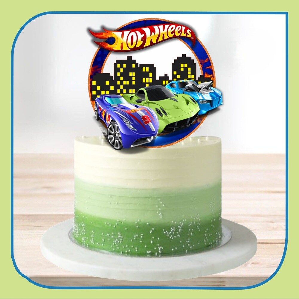 Topo de Bolo Hot Wheels para imprimir 26