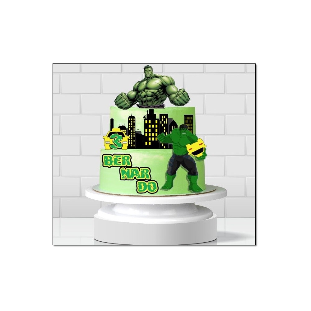 Topo de Bolo Hulk para imprimir 15