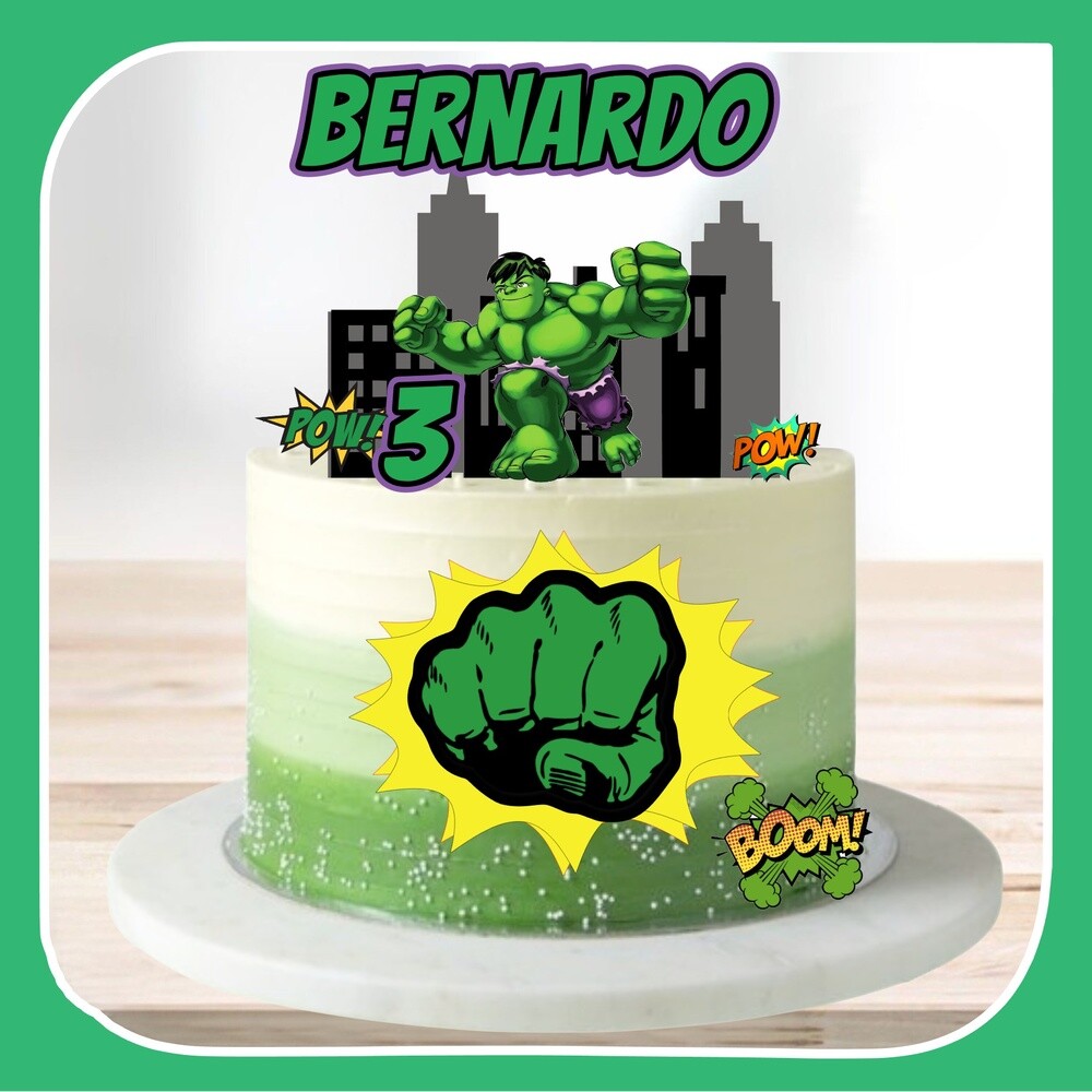 Topo de Bolo Hulk para imprimir 19