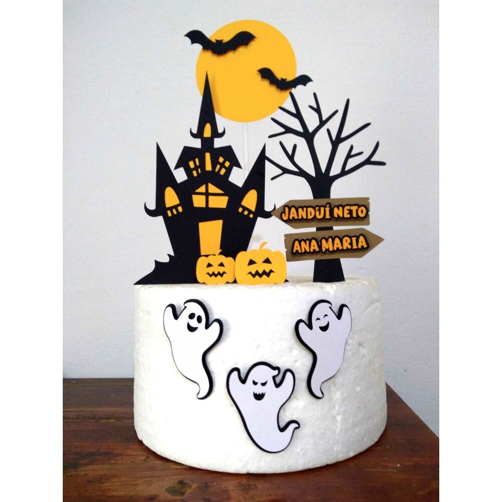 Arquivo de Corte Topo de Bolo Halloween 02