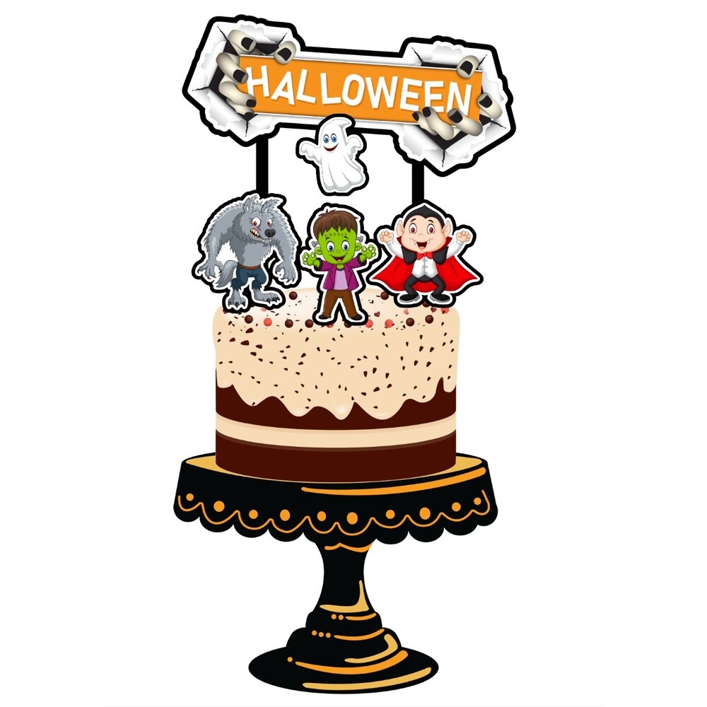 Arquivo de Corte Topo de Bolo Halloween 140