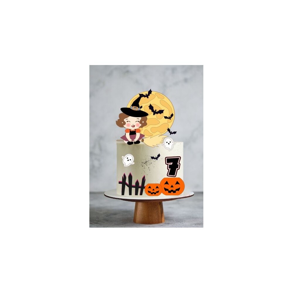 Arquivo de Corte Topo de Bolo Halloween 16