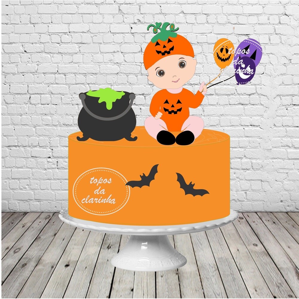 Arquivo de Corte Topo de Bolo Halloween 161