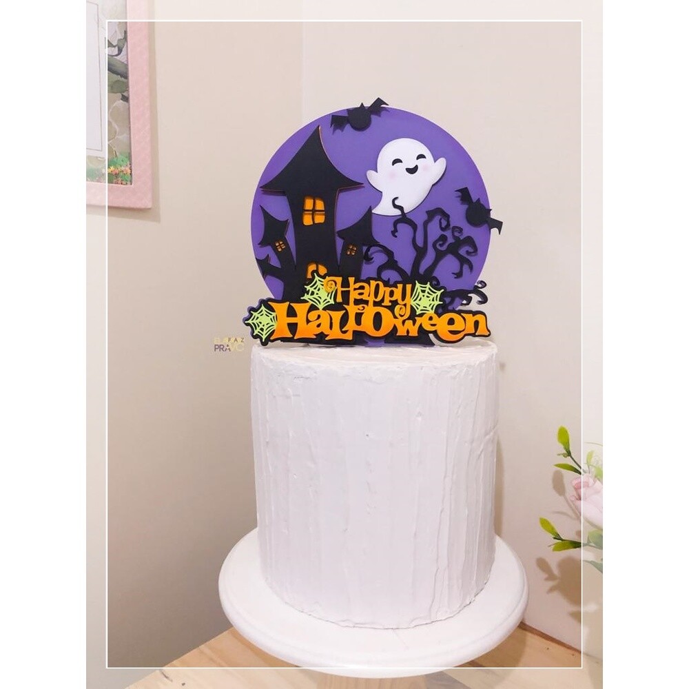 Arquivo de Corte Topo de Bolo Halloween 89
