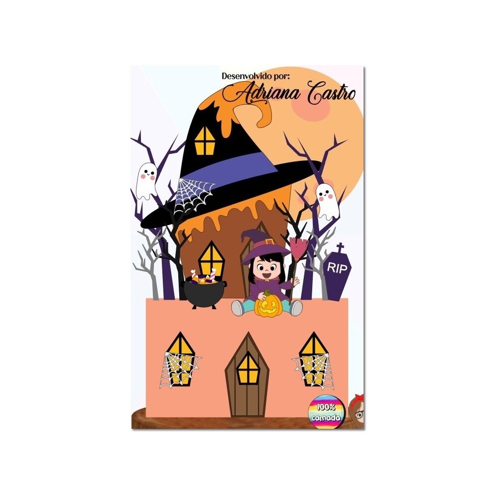 Topo de Bolo Halloween para imprimir 03