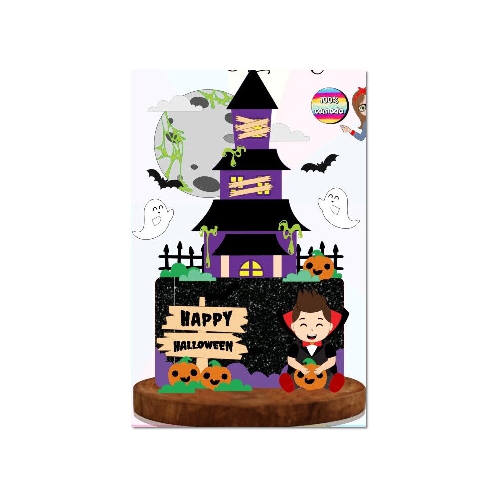 Topo de Bolo Halloween para imprimir 07