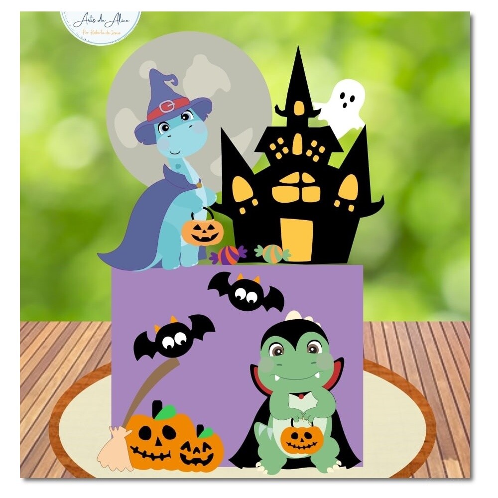 Topo de Bolo Halloween para imprimir 16