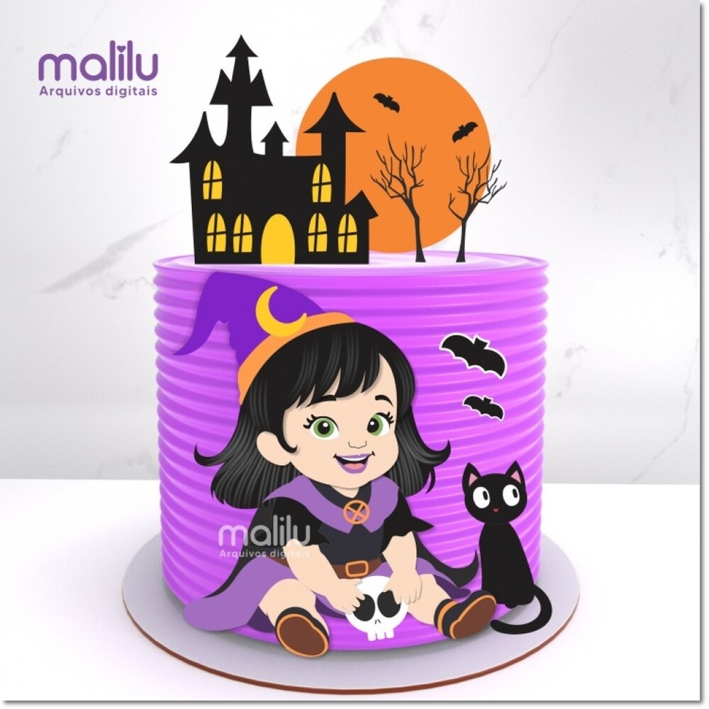 Topo de Bolo Halloween para imprimir 41