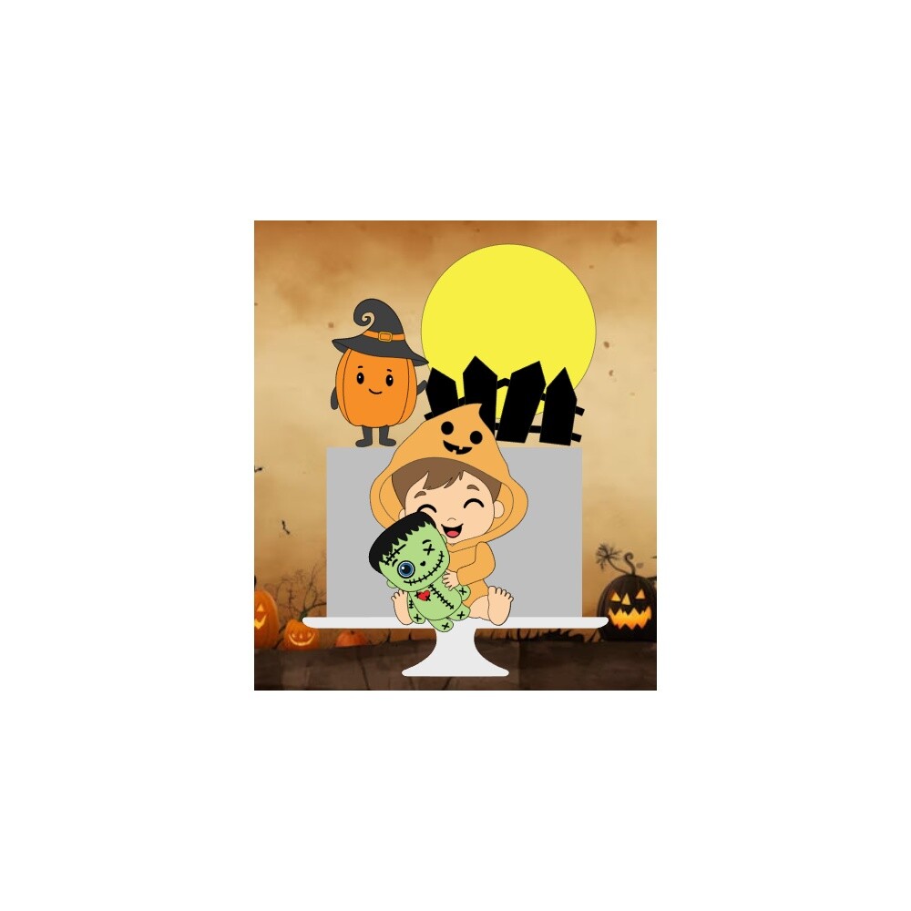 Topo de Bolo Halloween para imprimir 49