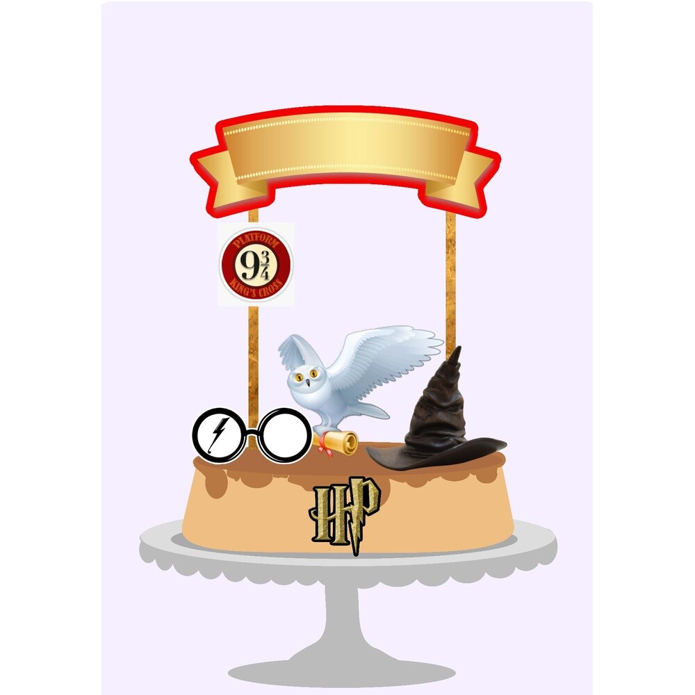 Topo de Bolo Harry Potter 02 para imprimir
