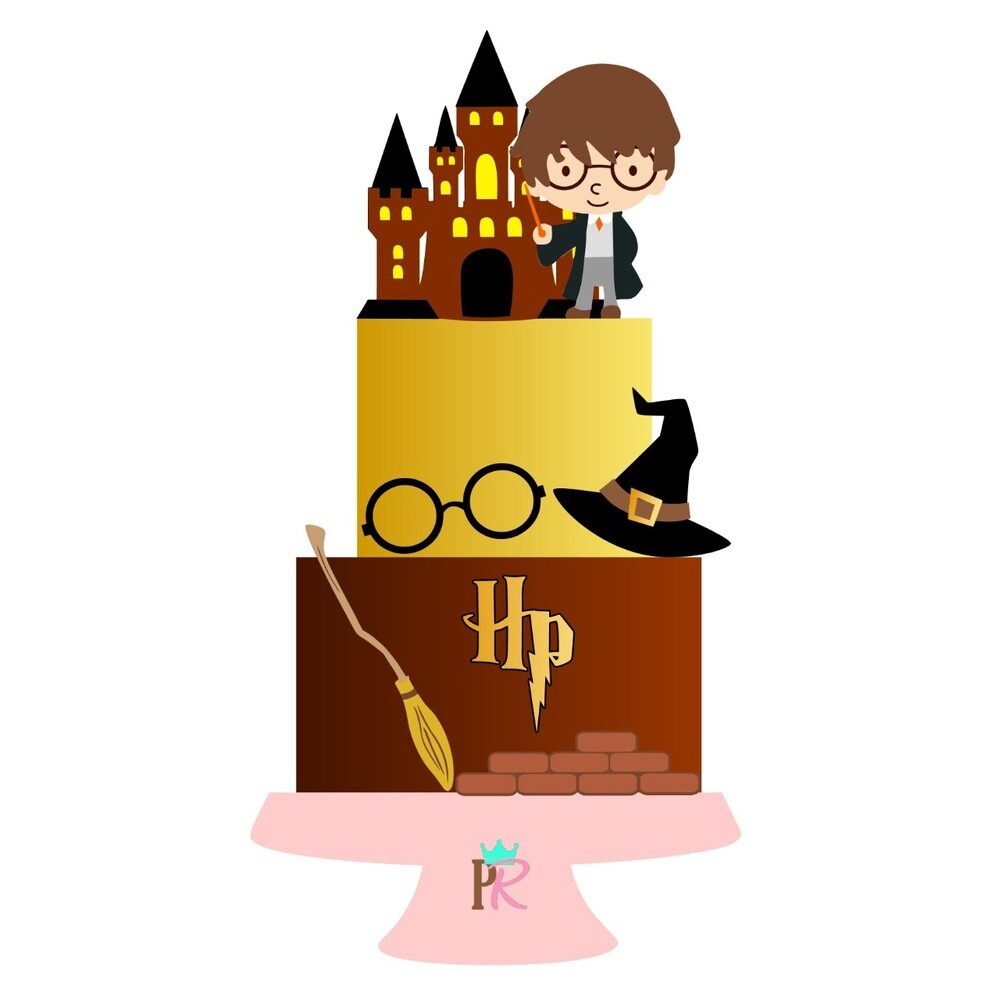 Topo de Bolo Harry Potter 03 para imprimir