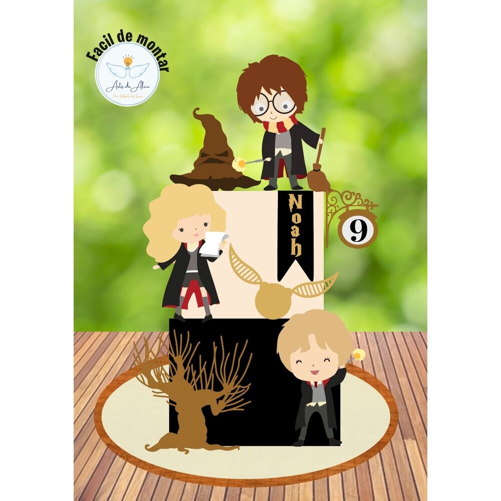 Topo de Bolo Harry Potter 07 para imprimir