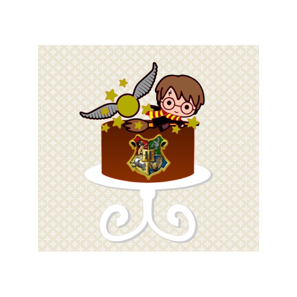 Topo de Bolo Harry Potter 36 para imprimir