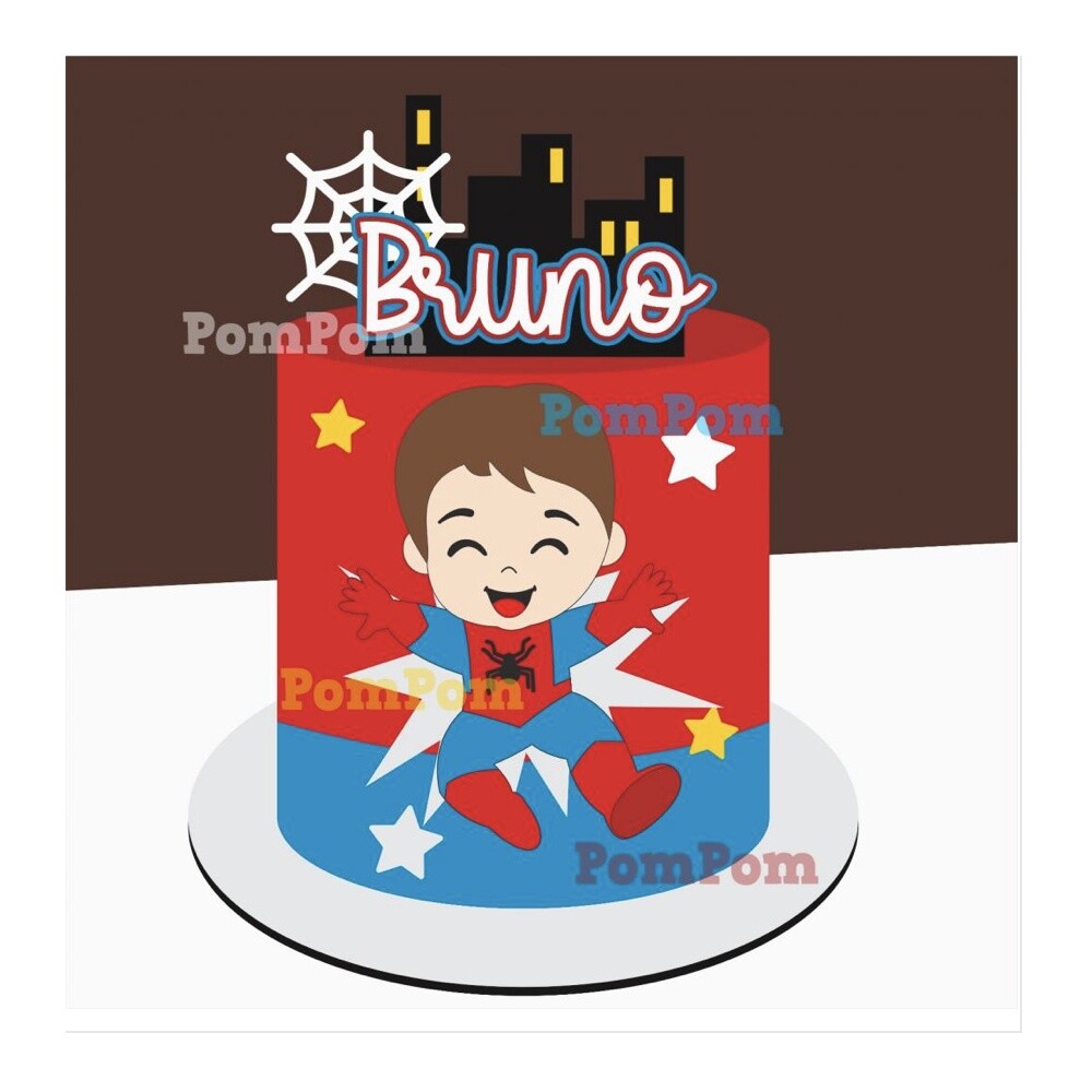 Arquivo topo de bolo homem aranha