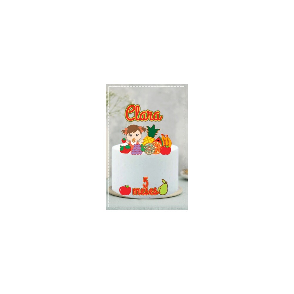 Topo de Bolo Frutas   Pomar 07