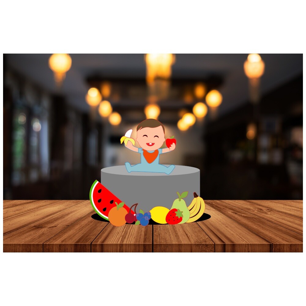 Topo de Bolo Frutas   Pomar 18