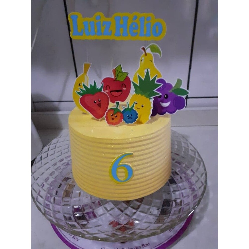 Topo de Bolo Frutas   Pomar 30