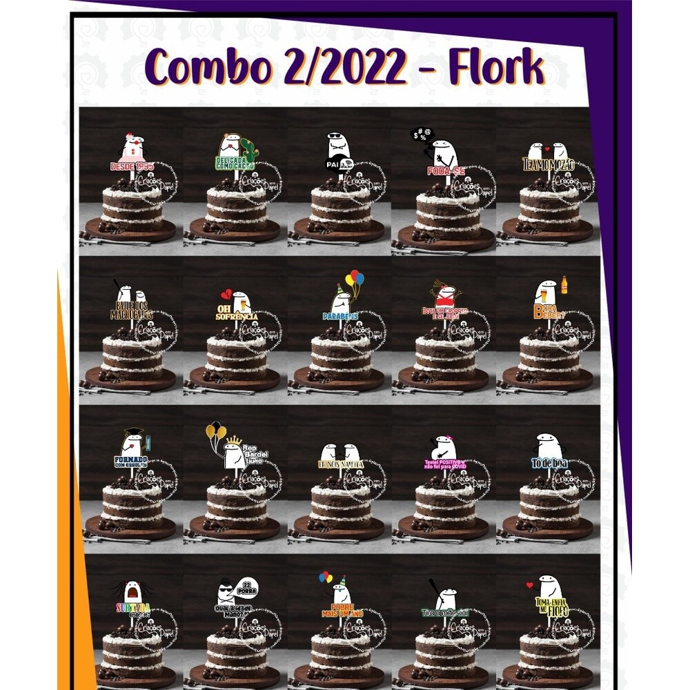Topo de Bolo Flork 06