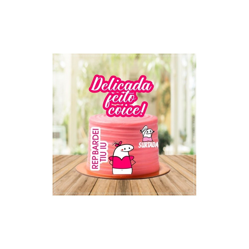 Topo de Bolo Flork 48