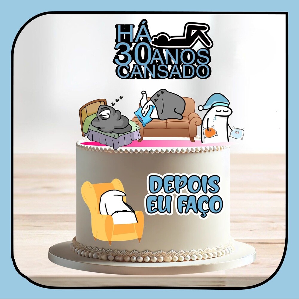 Topo de Bolo Flork 63