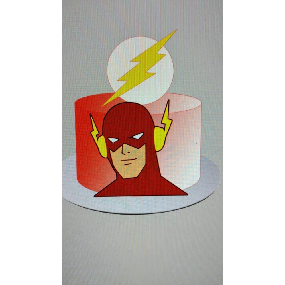Topo de Bolo Flash 07