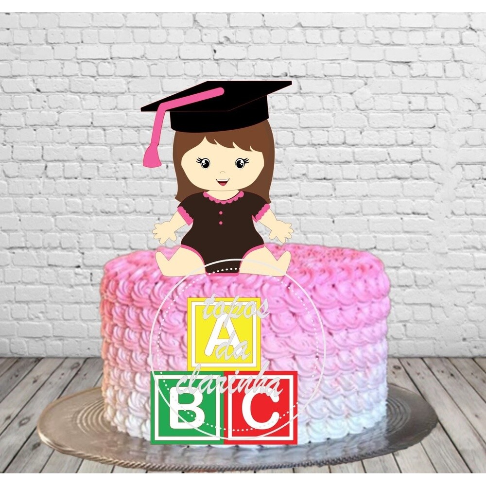 Topo de Bolo Formatura - ABC 20