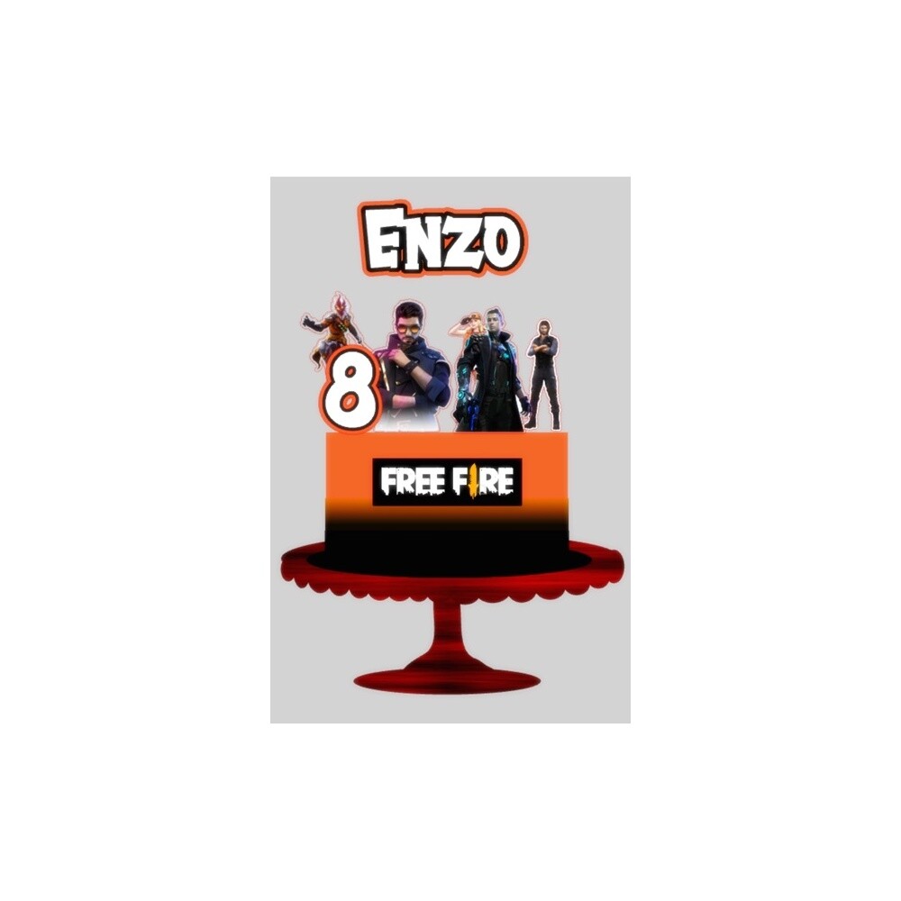 Topo de Bolo Free Fire 03