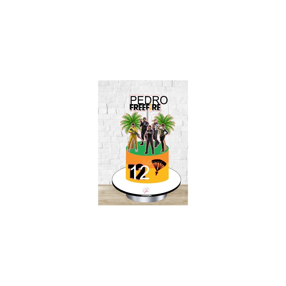 Topo de Bolo Free Fire 04