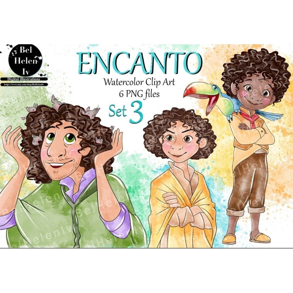 Kit Digital Encanto PNG  Bruno Madrigal e Antonio Clipart  Elemen