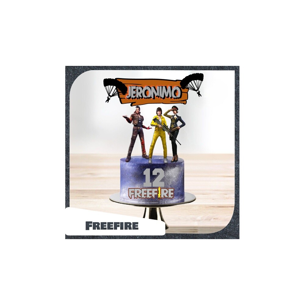 Topo de Bolo Free Fire 18