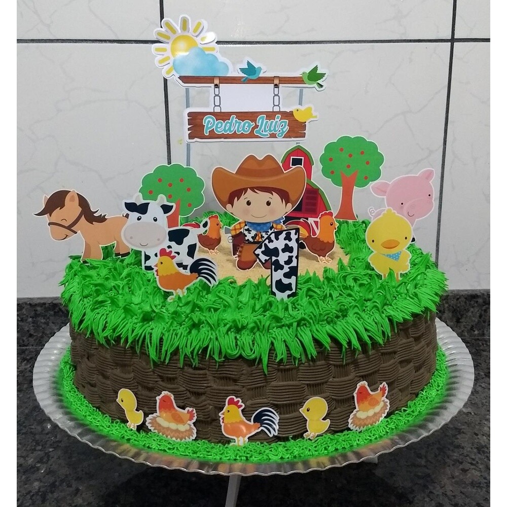 Topo de Bolo Fazendinha 37