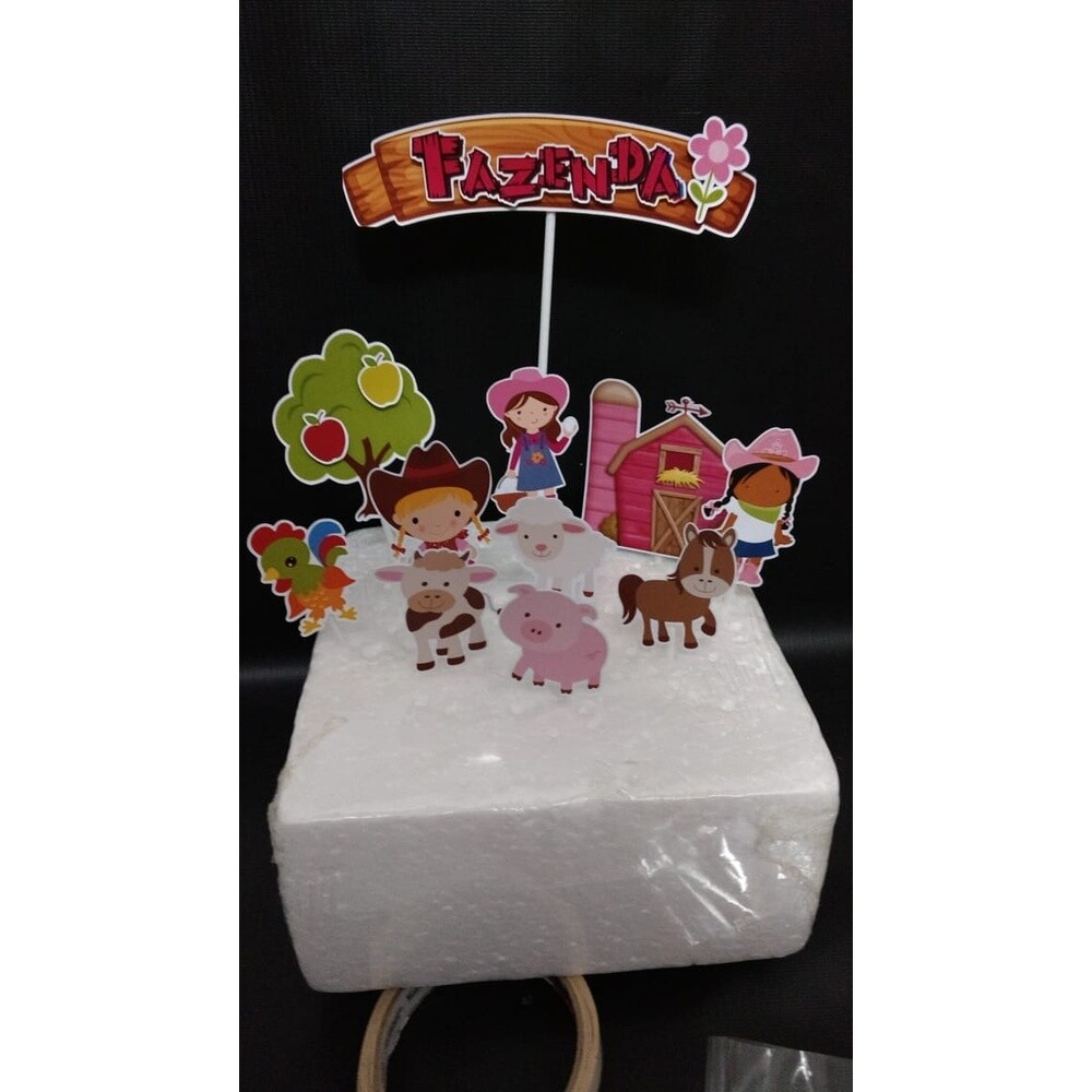 Topo de Bolo Fazendinha 78